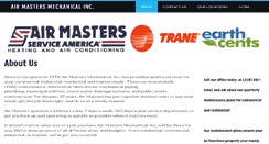 Desktop Screenshot of airmastersmechanical.com